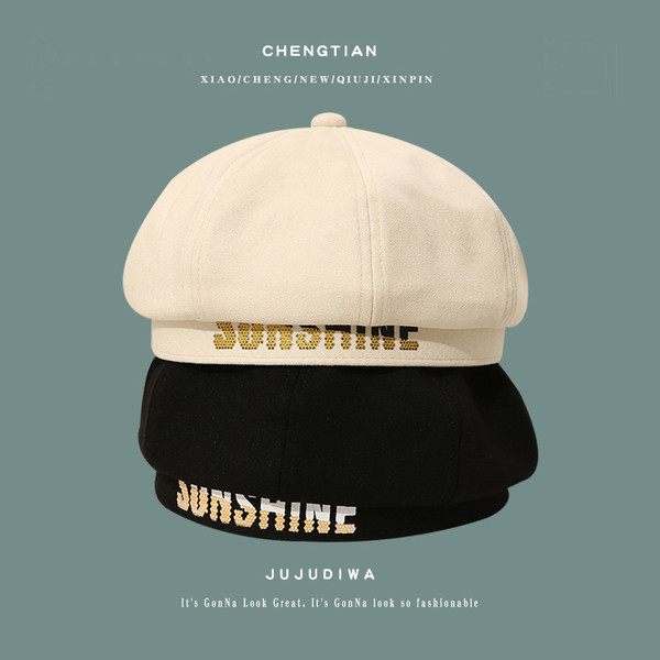 Új modell női barett típusú sapka felirattal