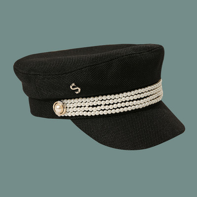 Új modell női barett típusú gyöngyös sapka