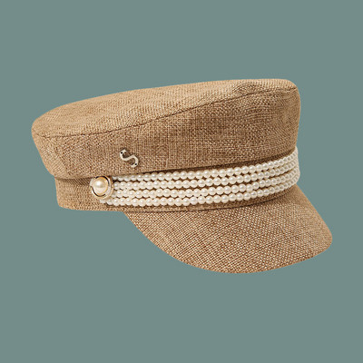 Új modell női barett típusú gyöngyös sapka