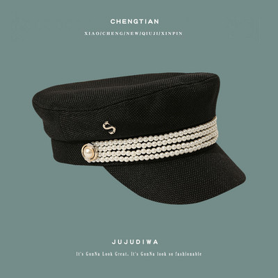 Új modell női barett típusú gyöngyös sapka