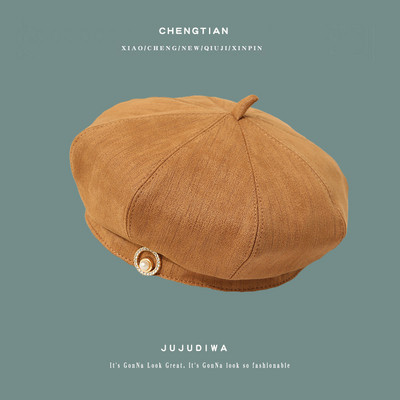 Új modell női kalap gyöngyházzal - barett típusú