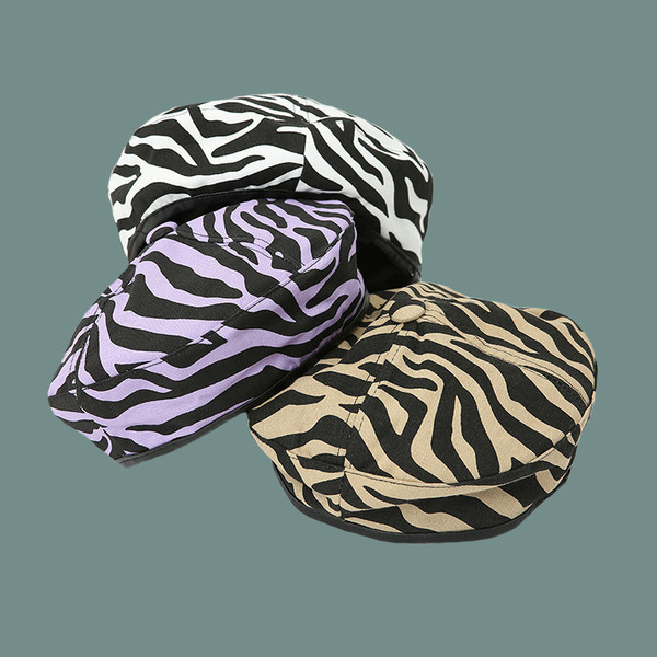 Női alkalmi sapka állatmintával