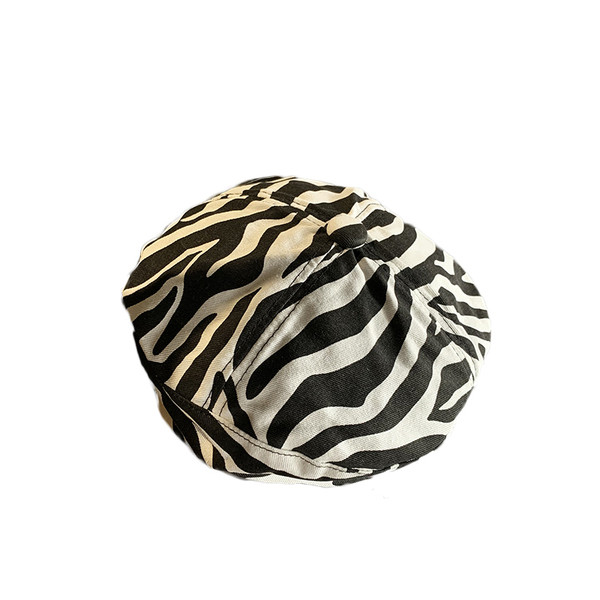 Retro stílusú női sapka állatmintával