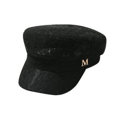 Új modell női beret típusú sapka fehér és fekete színben