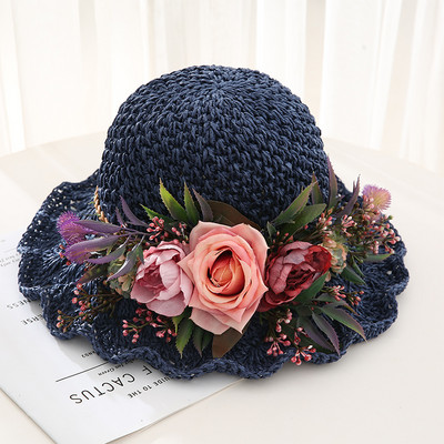 Új modell női virágos kalap - nyárra