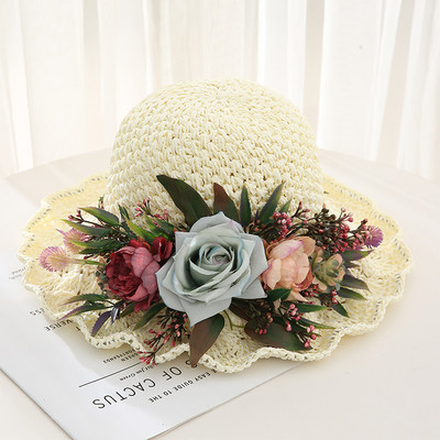 Új modell női virágos kalap - nyárra