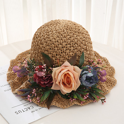 Új modell női virágos kalap - nyárra