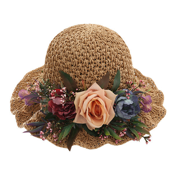 Új modell női virágos kalap - nyárra