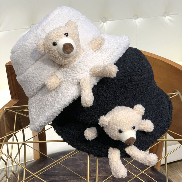 Új modell női sapka 3D díszítéssel, medve formájú