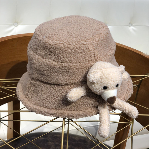 Új modell női sapka 3D díszítéssel, medve formájú