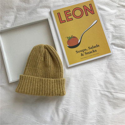 Kötött unisex sapka sima mintával