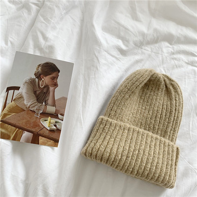 Kötött unisex sapka sima mintával