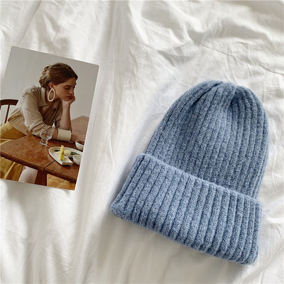 Kötött unisex sapka sima mintával