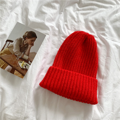 Kötött unisex sapka sima mintával