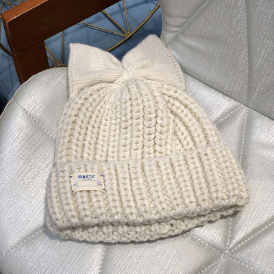 Új modell női kötött sapka szalaggal