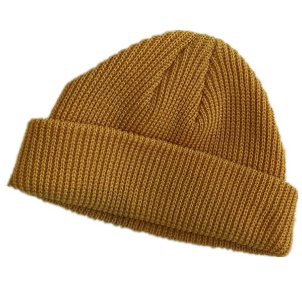 Kötött sapka sima unisex mintával