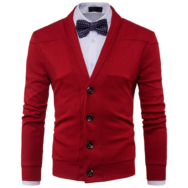 Modern férfi mellény gombokkal és spitz nyakkivágással