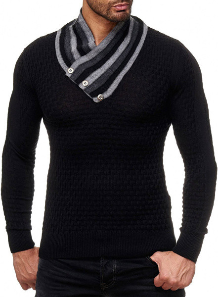 Modern férfi blúz modell gombokkal