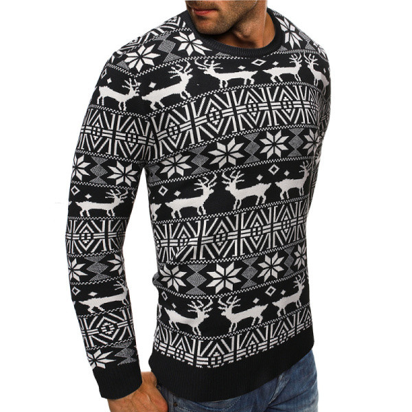 Modern férfi blúz ovális nyakkivágással