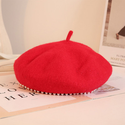 Új modell női barett típusú sapka - gyöngyökkel