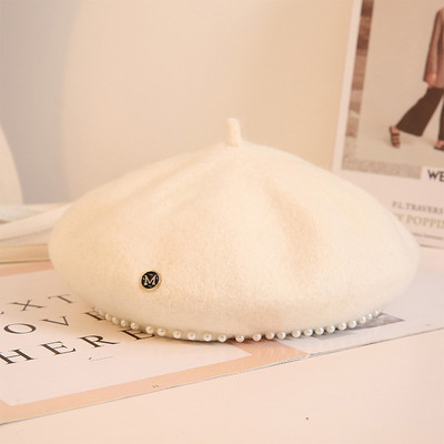 Új modell női barett típusú sapka - gyöngyökkel