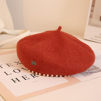 Új modell női barett típusú sapka - gyöngyökkel