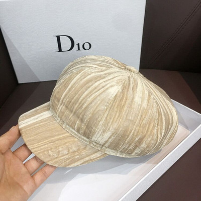 Modern női bársony sapka napellenzővel