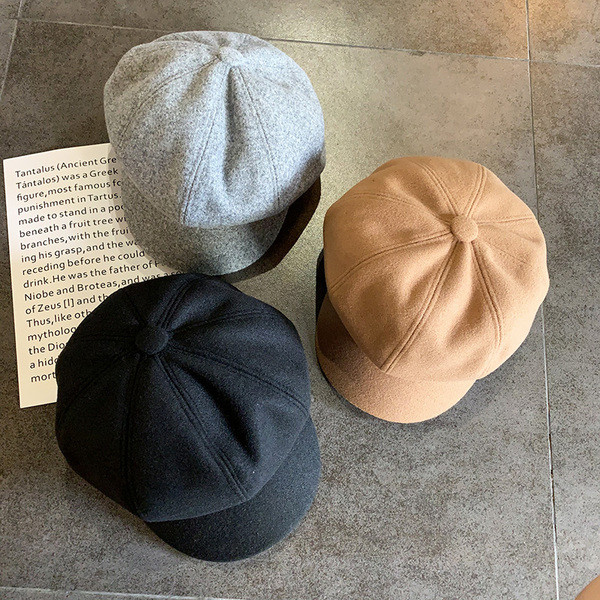 Γυναικείο μάλλινο καπέλο-ρετρό στυλ