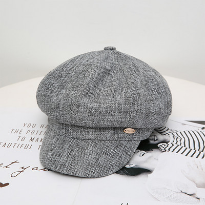 Νέο μοντέλο γυναικείο καπέλο με γείσο και μεταλλικό στοιχείο