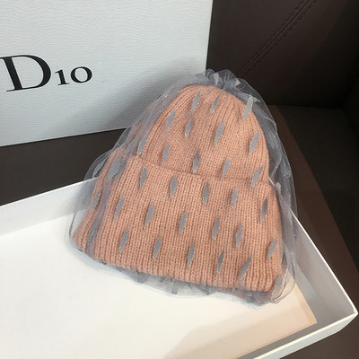 Új modell téli női tüll sapka