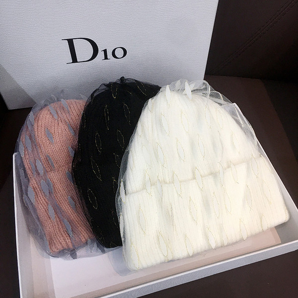 Új modell téli női tüll sapka