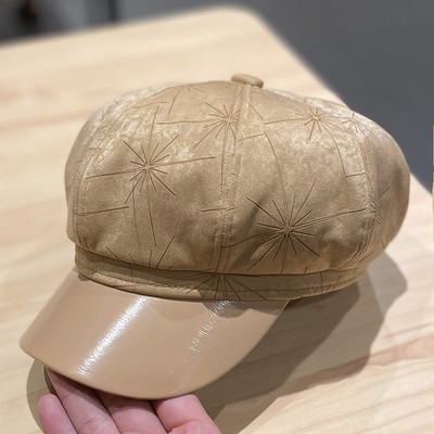 Alkalmi női bársony sapka napellenzővel