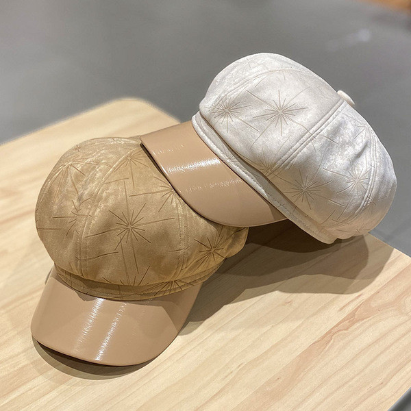 Alkalmi női bársony sapka napellenzővel