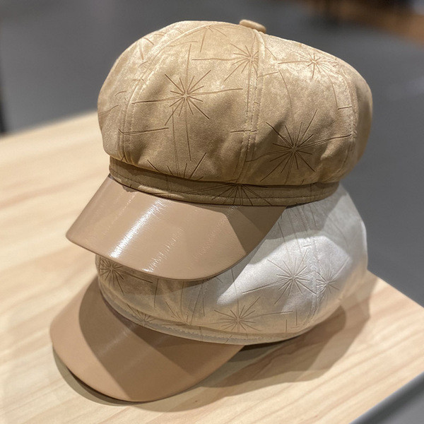 Alkalmi női bársony sapka napellenzővel