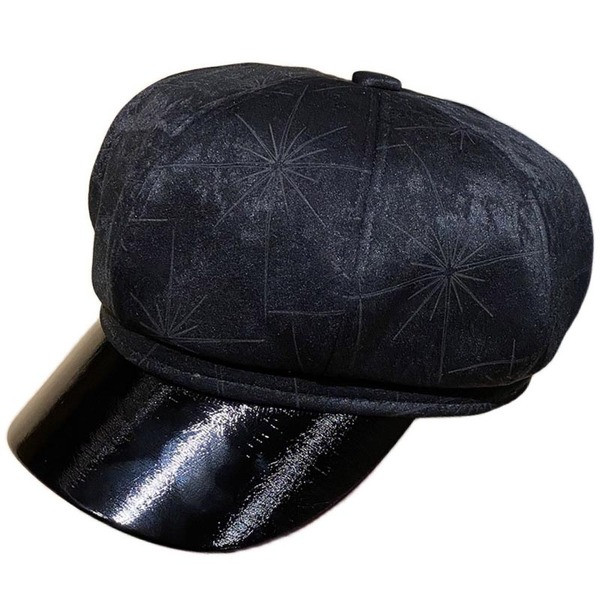 Alkalmi női bársony sapka napellenzővel