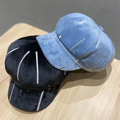 Γυναικείο βελούδινο καπέλο με γείσο