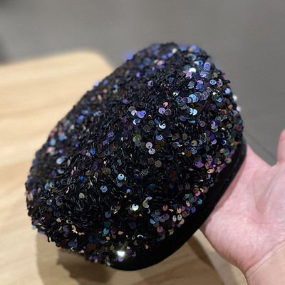 Κομψό γυναικείο καπέλο με πούλιες - μπερέ