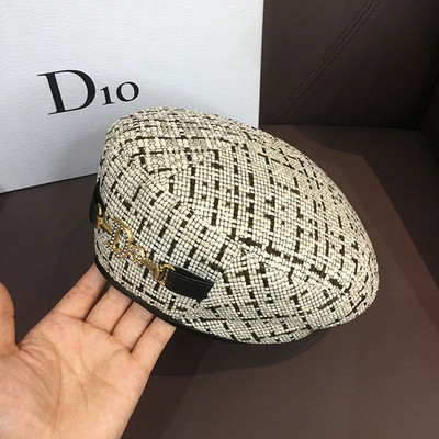 Καρό γυναικείο μπερέ με μεταλλικό στοιχείο