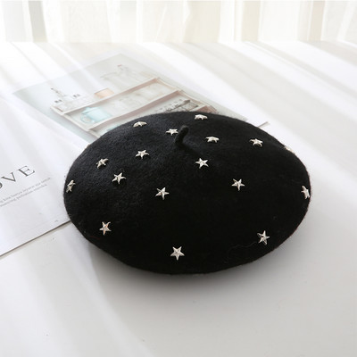 Νέο μοντέλο γυναικείο μάλλινο καπέλο με πέρλες - δύο μοντέλα