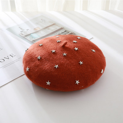 Νέο μοντέλο γυναικείο μάλλινο καπέλο με πέρλες - δύο μοντέλα