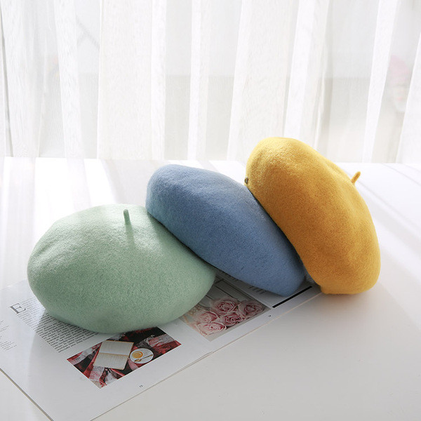 Új modell női gyapjú barett típusú sapka