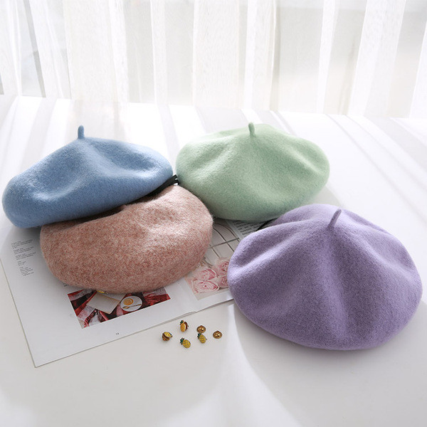 Új modell női gyapjú barett típusú sapka