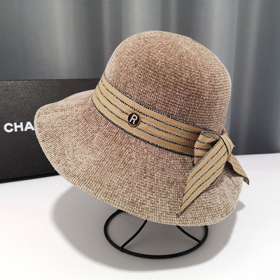 Φθινοπωρινό γυναικείο καπέλο με κορδέλα σε διάφορα χρώματα