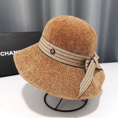 Φθινοπωρινό γυναικείο καπέλο με κορδέλα σε διάφορα χρώματα