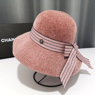 Φθινοπωρινό γυναικείο καπέλο με κορδέλα σε διάφορα χρώματα