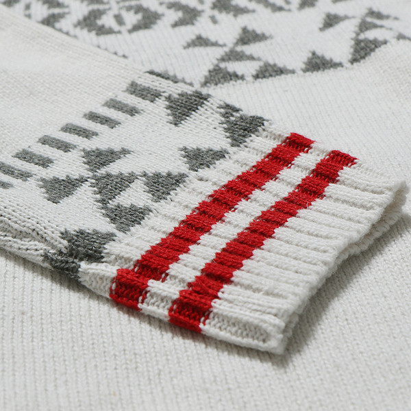 Modern férfi pulóver testhezálló mintával