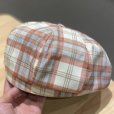 Καθημερινό καρό καπέλο μπερέ