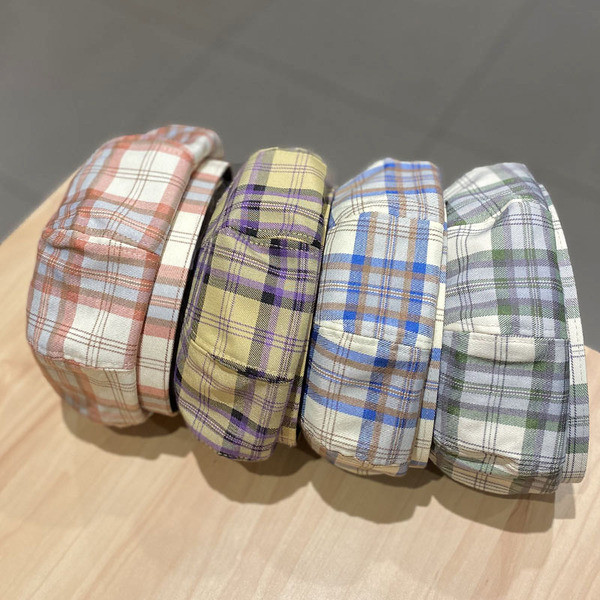 Καθημερινό καρό καπέλο μπερέ