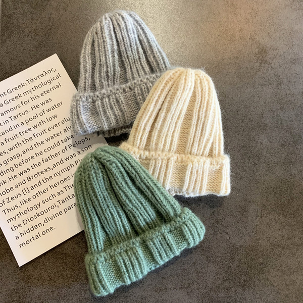 Kötött női sapka-sima modell