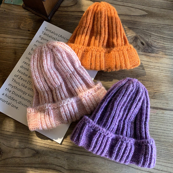 Kötött női sapka-sima modell